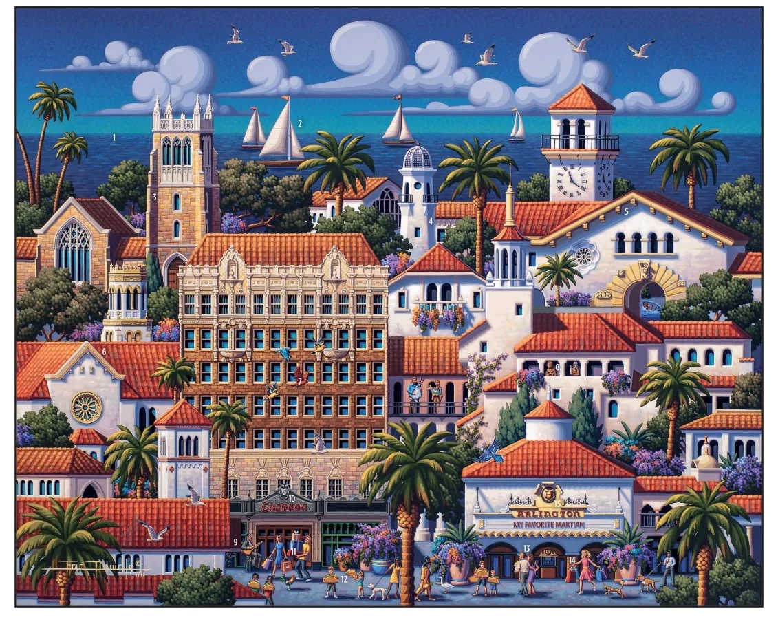 Top 10 π Dowdle Folk Art 500 Pieces Santa Barbara Downtown π
