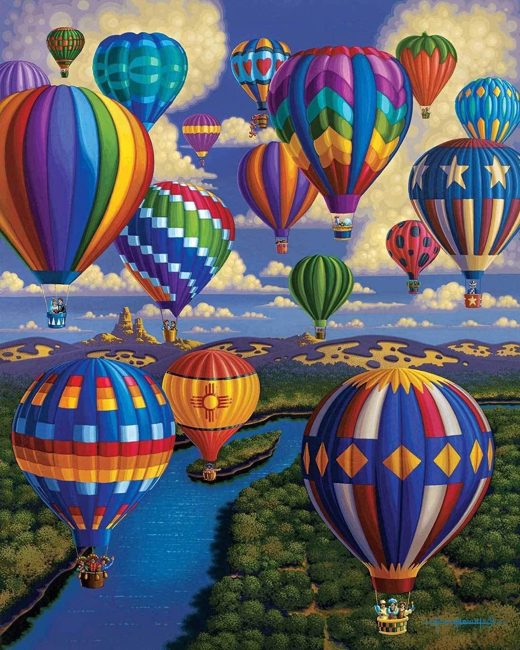 Hot Sale ๐คฉ Dowdle Folk Art 300 Pieces Balloon Festival ๐ฅ