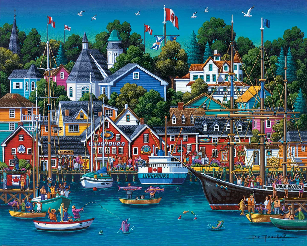Best Sale β¨ Dowdle Folk Art 1000 Pieces Lunenberg π