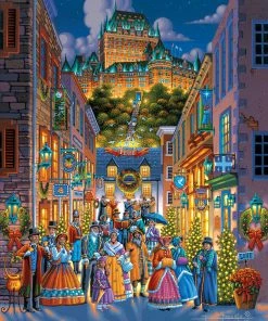 Best Pirce ✔️ Dowdle Folk Art 1000 Pieces Quebec Holiday 🤩