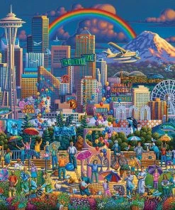 Best reviews of ❤️ Dowdle Folk Art 1000 Pieces I Love Seattle 🥰