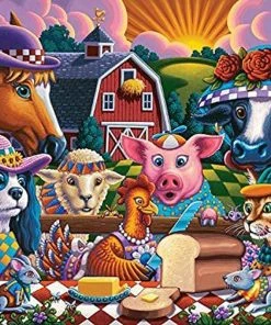 Budget ✨ Dowdle Folk Art 100 Pieces Little Red Hen 🌟