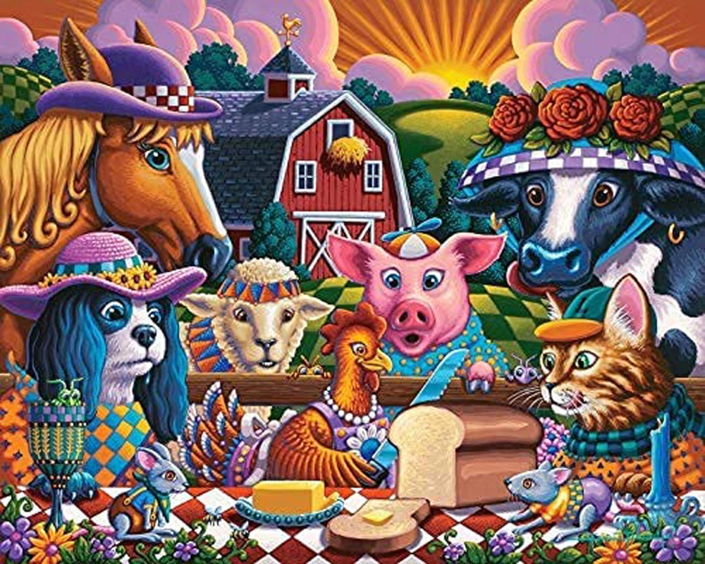 Budget β¨ Dowdle Folk Art 100 Pieces Little Red Hen π