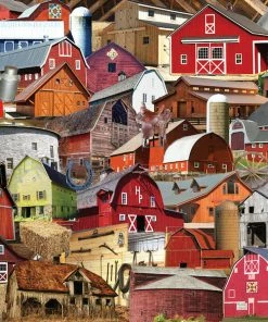 Budget 🛒 Hart Puzzles 1000 Pieces Barns, Barns, Barns 😀