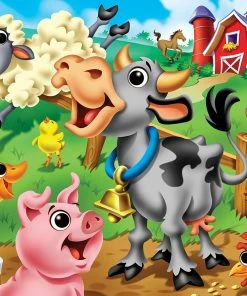 Best Pirce 🎁 MasterPieces 48 Pieces Farm Animals 🎉