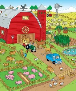 Discount 🧨 MasterPieces 100 Pieces Things To Spot On A Farm 🧨