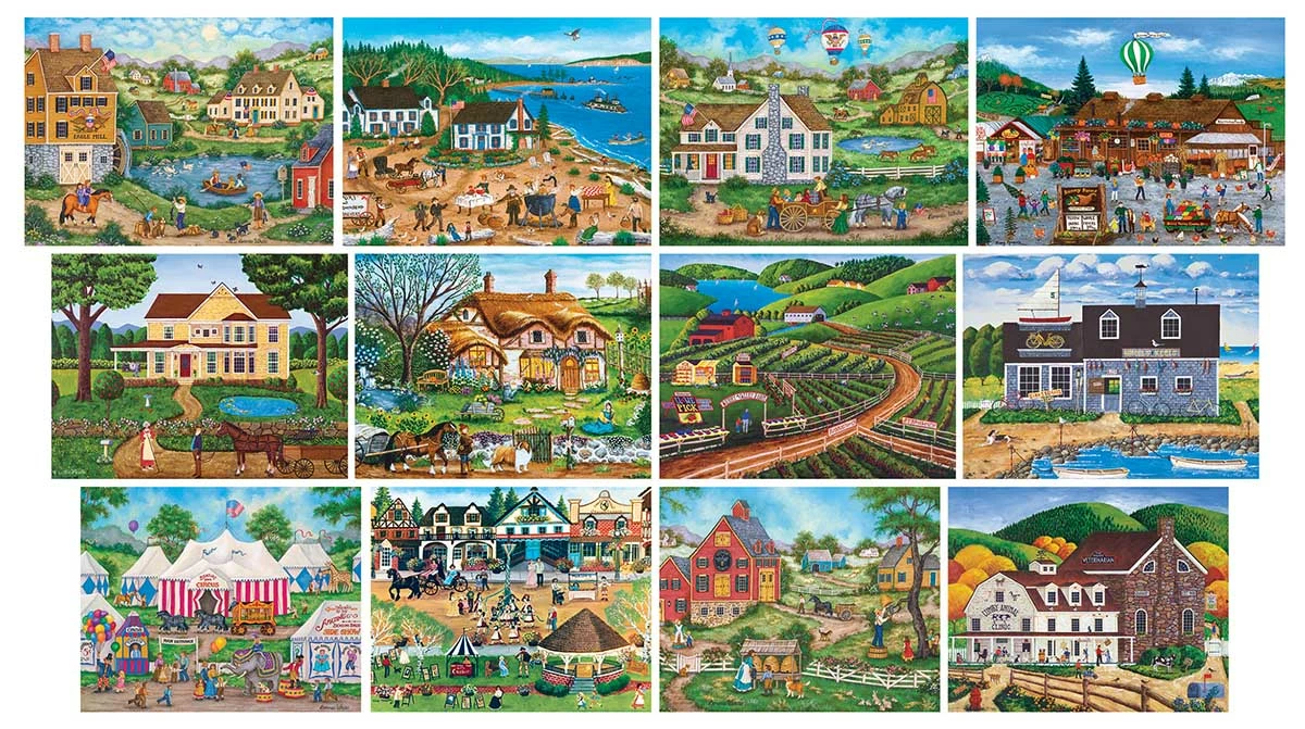Promo โจ MasterPieces Varies Pieces 12-Pack - Alan Giana Folk Art Bundle ๐