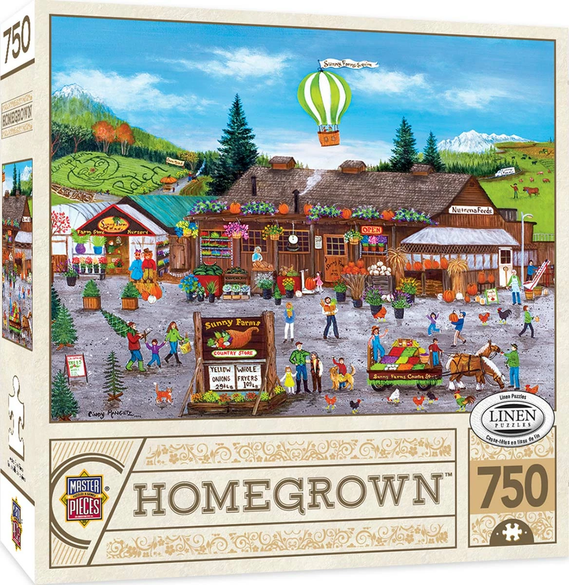 New โ MasterPieces 750 Pieces Sunny Farms ๐ - Image 2