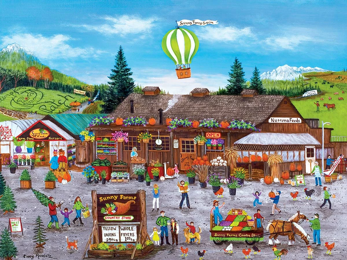New โ MasterPieces 750 Pieces Sunny Farms ๐