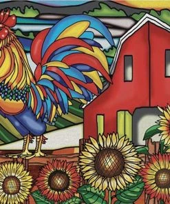 Brand new 🔔 Jacarou Puzzles 1000 Pieces Cock-A-Doodle-Doo 🥰