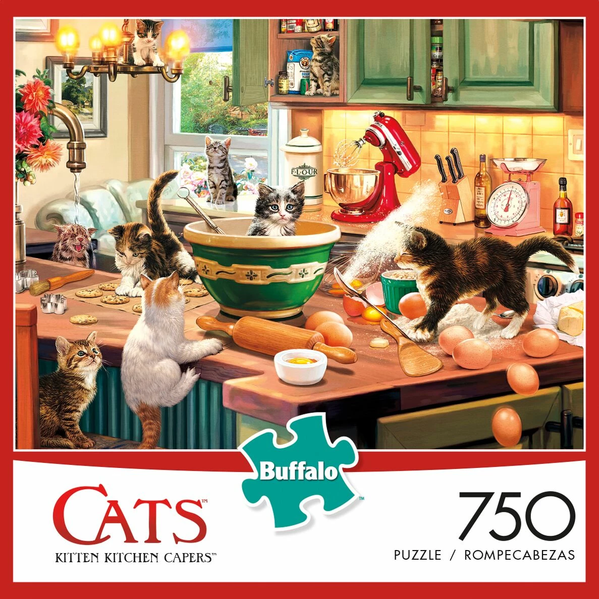 Discount β€οΈ Buffalo Games 750 Pieces Kitten Kitchen Capers π - Image 2