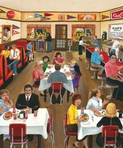 Budget 🥰 SunsOut 300 Pieces Downtown Cafe 🤩