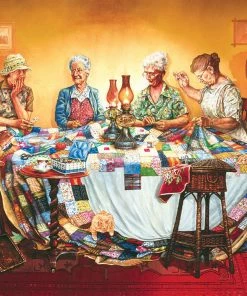 Cheap 🔥 SunsOut 550 Pieces A Quilting Party 🤩