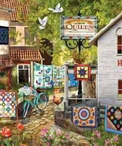 Best Sale 😀 SunsOut 1000 Pieces Village Shops 🥰