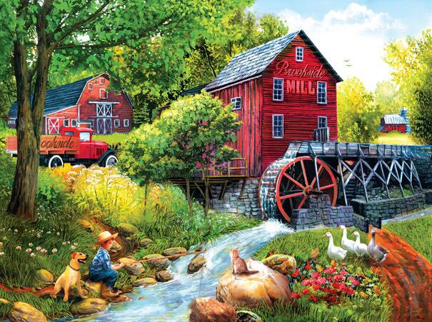 Outlet โจ SunsOut 1000 Pieces Playing Hookey At The Mill ๐งจ