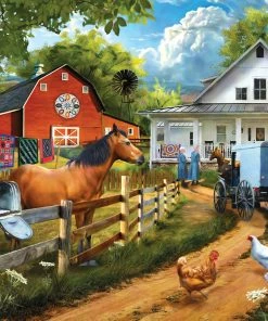 Discount ๐ SunsOut 300 Pieces Visiting Neighbors ๐ฏ