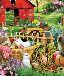 Best Sale ❤️ SunsOut 500 Pieces Garden Bunnies 🛒