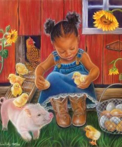 Buy 🌟 SunsOut 300 Pieces Barn Babies 🔥