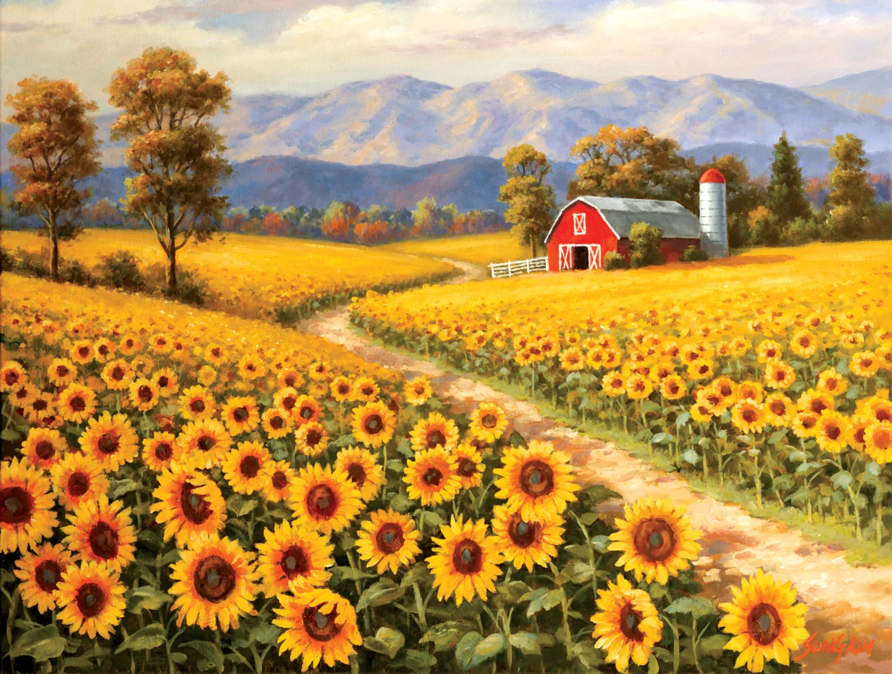 Best deal ๐ฅ SunsOut 300 Pieces Red River Sunflower Farm ๐