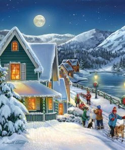 Hot Sale 😉 SunsOut 300 Pieces Snow Moon 🔥