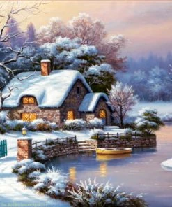 Promo ✔️ SunsOut 500 Pieces Frosty Winter Evening 🤩