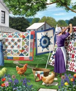 Promo 🔥 SunsOut 500 Pieces Quilts In The Backyard 🌟