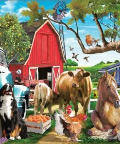 Deals ๐ฏ SunsOut 1000 Pieces Gathering In The Farm Yard ๐