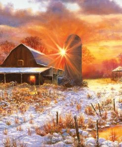 Best deal ⌛ SunsOut 550 Pieces Snow Barn 🌟
