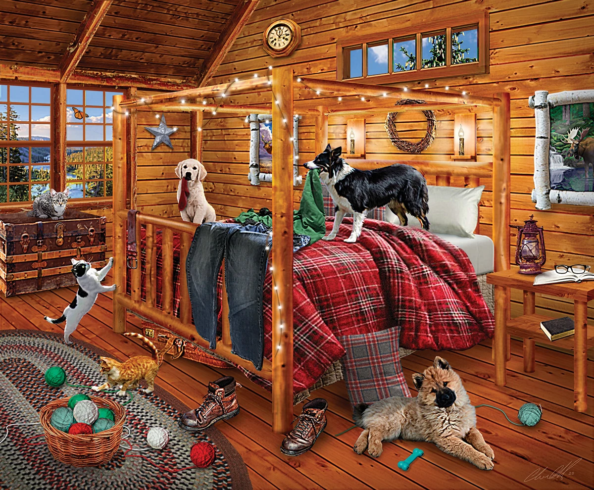 Best deal π SunsOut 1000 Pieces Cabin Mischief β
