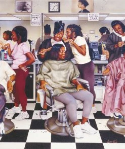 Discount 🥰 SunsOut 1000 Pieces Beauty Shop Gossip 😀