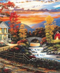 Cheap 🎉 SunsOut 1000 Pieces Babbling Creek Road 🔔