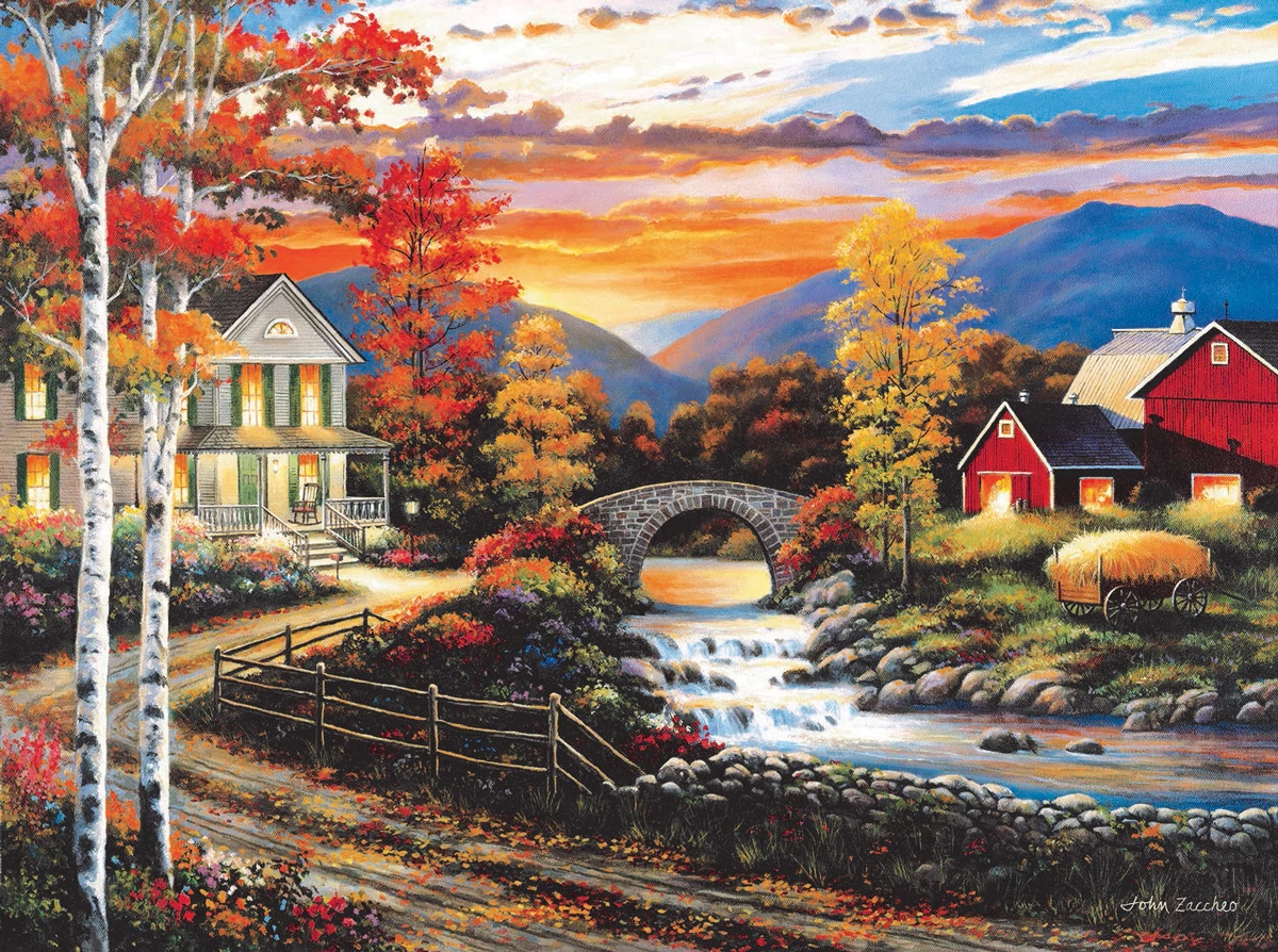 Cheap π SunsOut 1000 Pieces Babbling Creek Road π