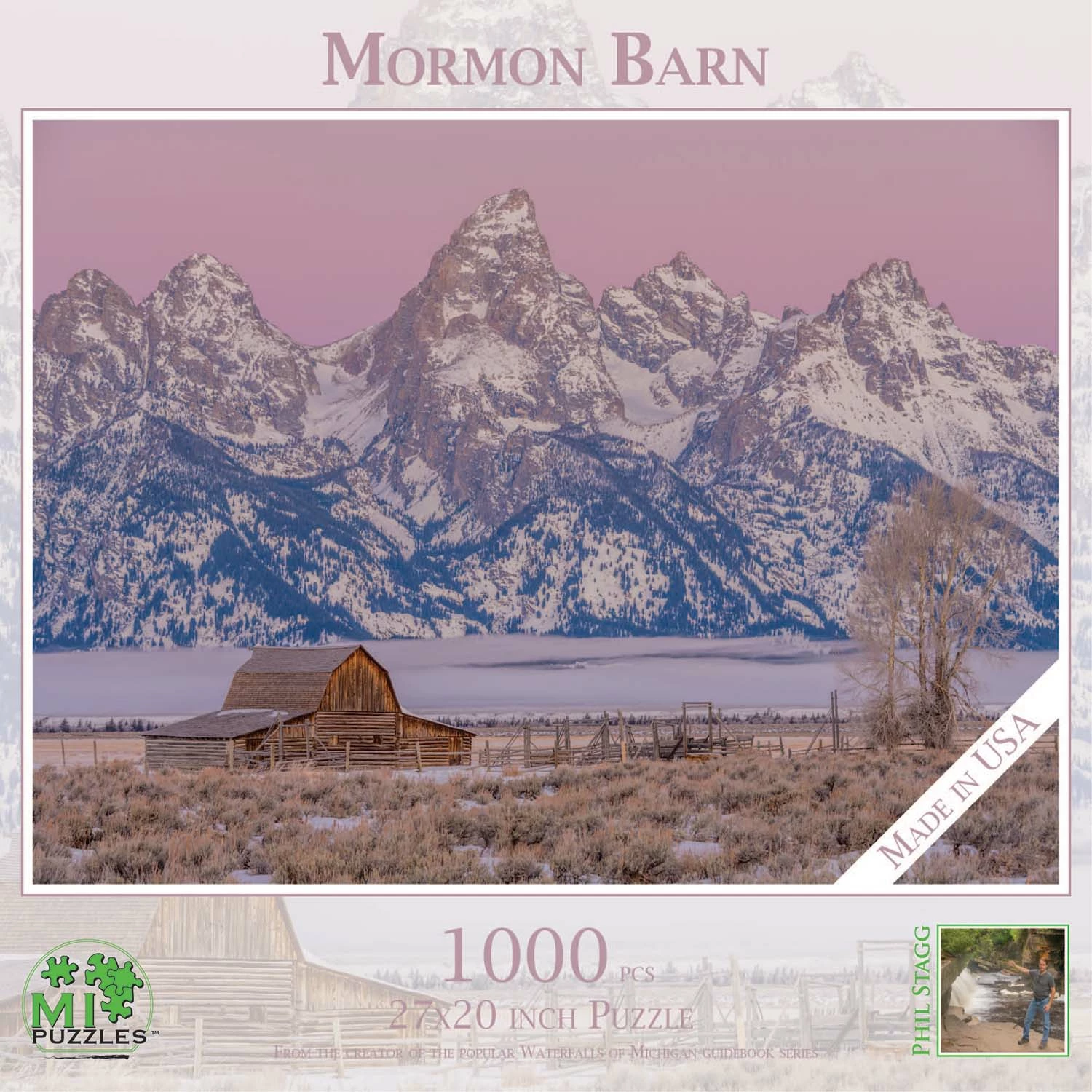 Brand new π MI Puzzles 1000 Pieces Mormon Barn β¨