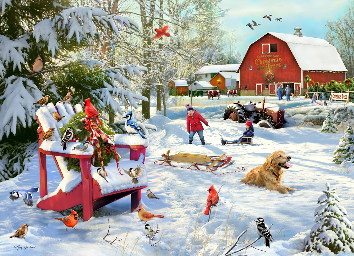 Outlet ✔️ Vermont 🎁 Christmas Company 1000 Pieces The Farm At 🎁 Christmas ✨