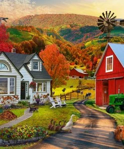 New ⭐ Vermont 🎁 Christmas Company 1000 Pieces Country Farm 🔥