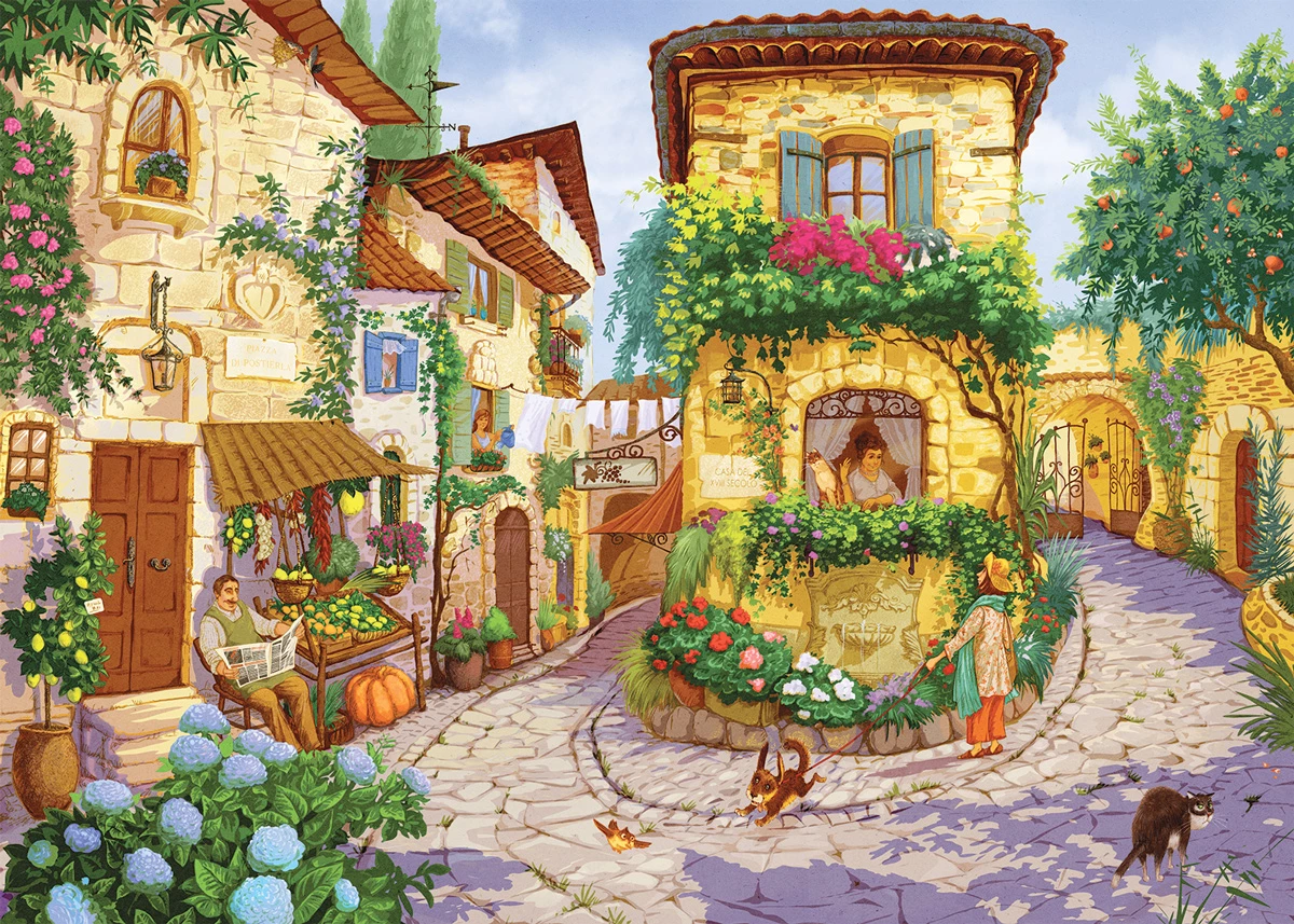 Budget ๐ฏ Colorcraft 1000 Pieces Italian Village Square ๐คฉ