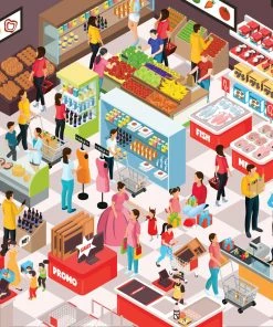 Coupon 🥰 Brain Tree 1000 Pieces Food Mart 🔔