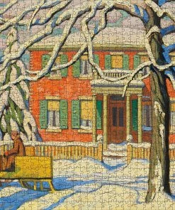 Brand new 🔥 Pomegranate 1000 Pieces Red House And Yellow Sleigh 🔔