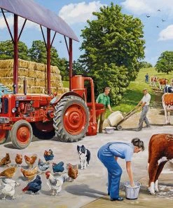 Best deal 👏 Gibsons 500 Pieces A Busy Farmyard 🎁