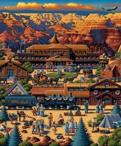 Brand new ⭐ Dowdle Folk Art 500 Pieces Grand Canyon 😉