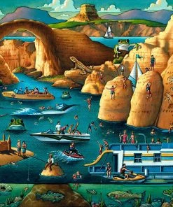 Cheapest 👍 Dowdle Folk Art 500 Pieces Lake Powell 🎉