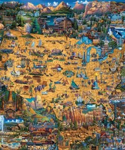 Brand new 👏 Dowdle Folk Art 100 Pieces National Parks 👏