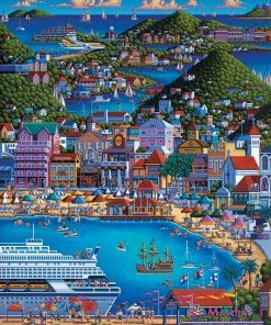 Best deal 😍 Dowdle Folk Art 500 Pieces St. Maarten 😀