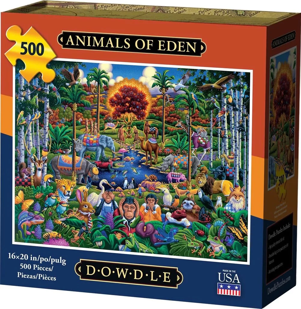 Best reviews of 🥰 Dowdle Folk Art 500 Pieces Animals Of Eden 🤩 - Image 2
