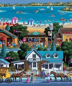 Best reviews of 👏 Dowdle Folk Art 500 Pieces Bear Lake 😀