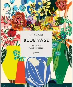 Flash Sale 🥰 Galison 250 Pieces Kitty McCall Blue Vase Wooden Puzzle 😀