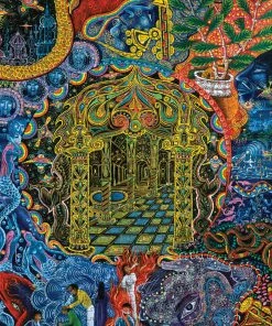 New 🔔 Pomegranate 1000 Pieces Golden Pagoda By Pablo Amaringo 🛒