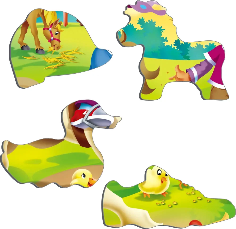 Discount 🌟 Larsen Puzzles 16 Pieces On The Farm: Riding A Pony And Feeding Chickens 🤩 - Image 3