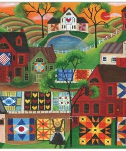 Best Sale ⭐ Crown Point Graphics 1000 Pieces Mama's Colorful Quilts 🔥