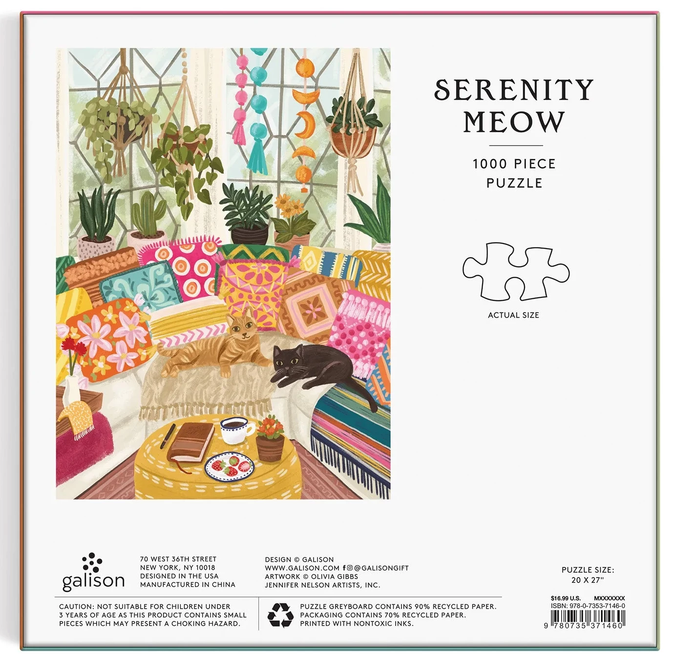Discount π₯ Galison 1000 Pieces Serenity Meow βοΈ - Image 3